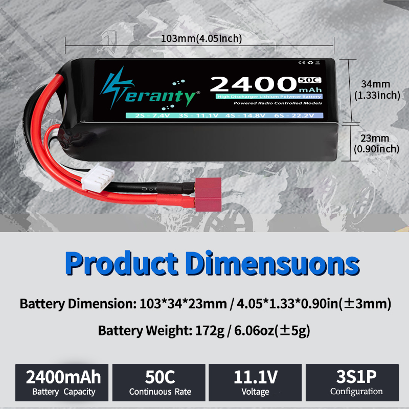 TERANTY 3S 2200/2400/2600mAh L - огляд і ціна Drone Battery Lipo