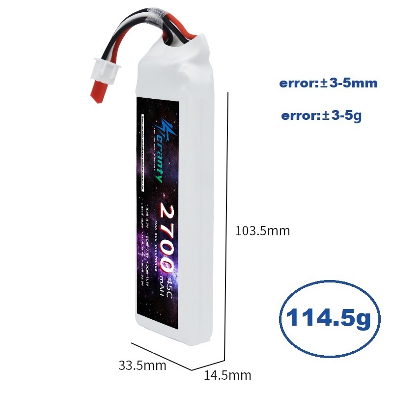 1/3PCS 2S 7.4V Lipo Battery 27 - огляд і ціна Drone Battery Lipo