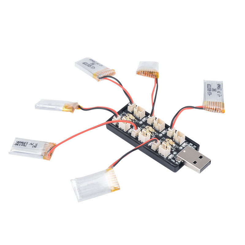 6CH USB 1S LiPo/LiHv 3.7V/4.2V - огляд і ціна Drone Battery Connector